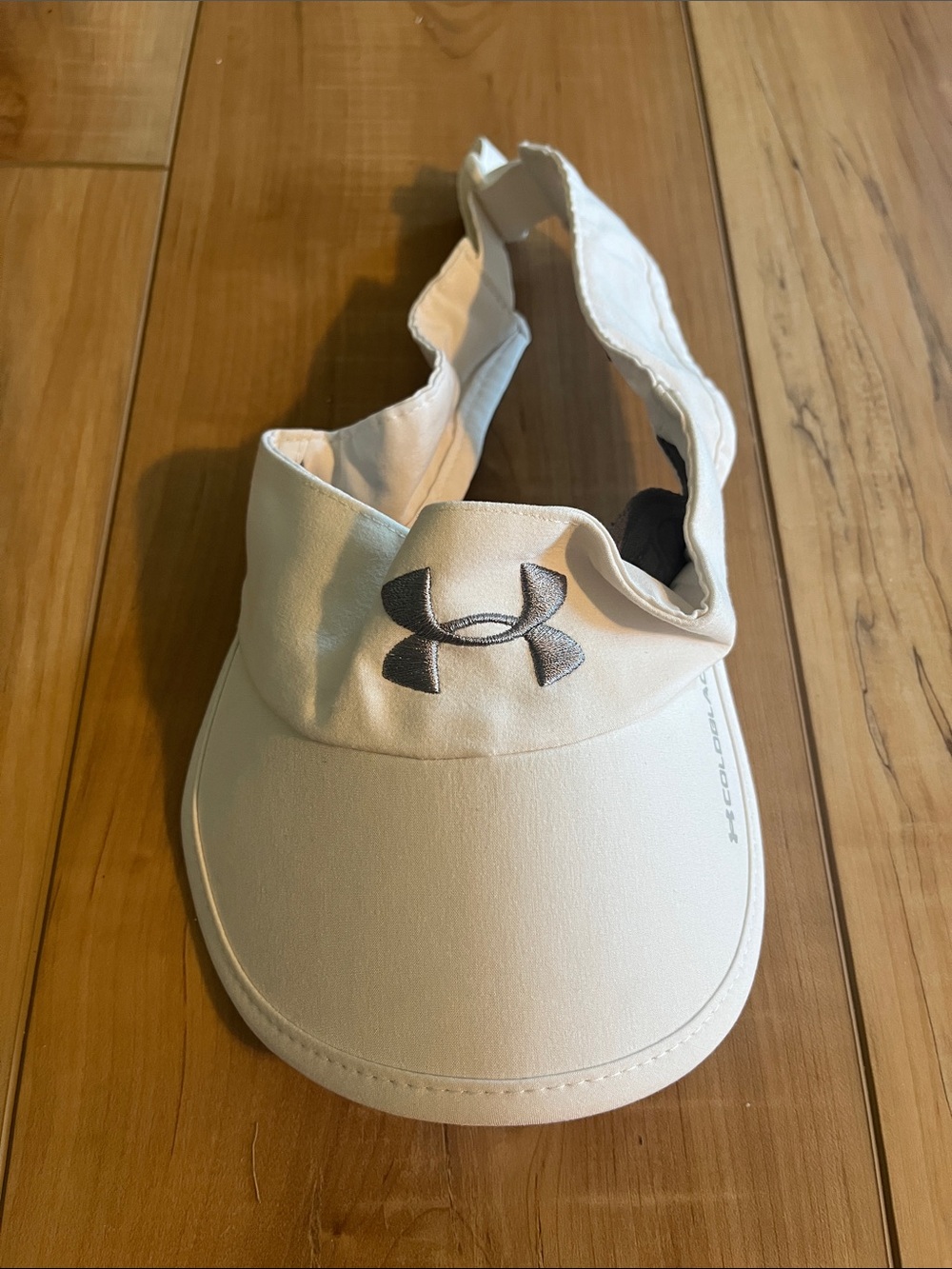 Under Armour White Visor with Black Logo